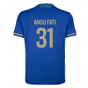 Pánské fotbalový oblečení AS Monaco Ansu Fati #31 Venkovní košile 2025-26 Krátkým Rukávem